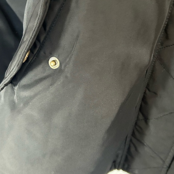 Old Navy Black Jacket with Faux Fur Trim - Picture 3 of 15